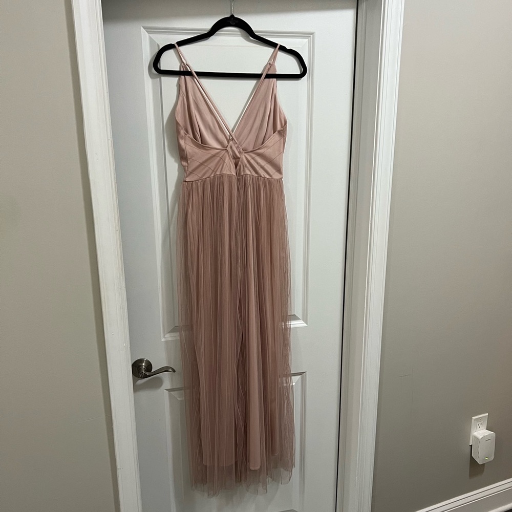 Simplee Elegant Summer Dress - Pale Rose
